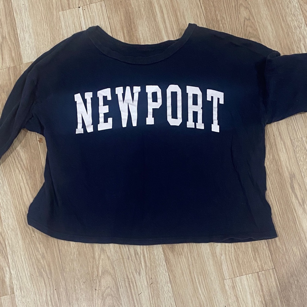 Newport Black Crop Top